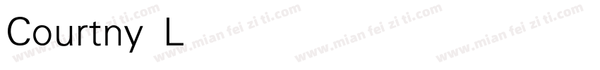Courtny Light字体转换